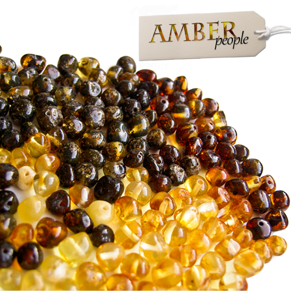 baltic amber loose beads for craftings polished in mixed colours