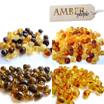 Authentic Baltic Amber Loose Beads - Round, Holed, 5-20g, Raw & Polished, 4-6mm, Multiple Colours Available