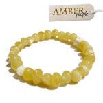 Baltic Amber Baby Teething Bracelet/Anklet - Genuine & Authentic, 13-16cm, in RARE Butterscotch Amber