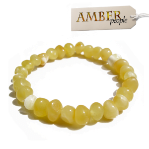 baltic amber baby teething bracelet anklet in rare butterscotch product image