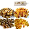 Loose pre-drilled Baltic amber beads