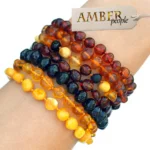 Baltic Amber Bracelets for Adults (19-21cm) Natural Healing, Authentic, Multiple Colours Available